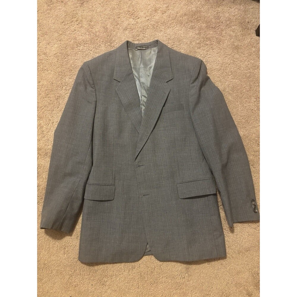 Andhurst Gray Suit Jacket Used 42L Made In Romania